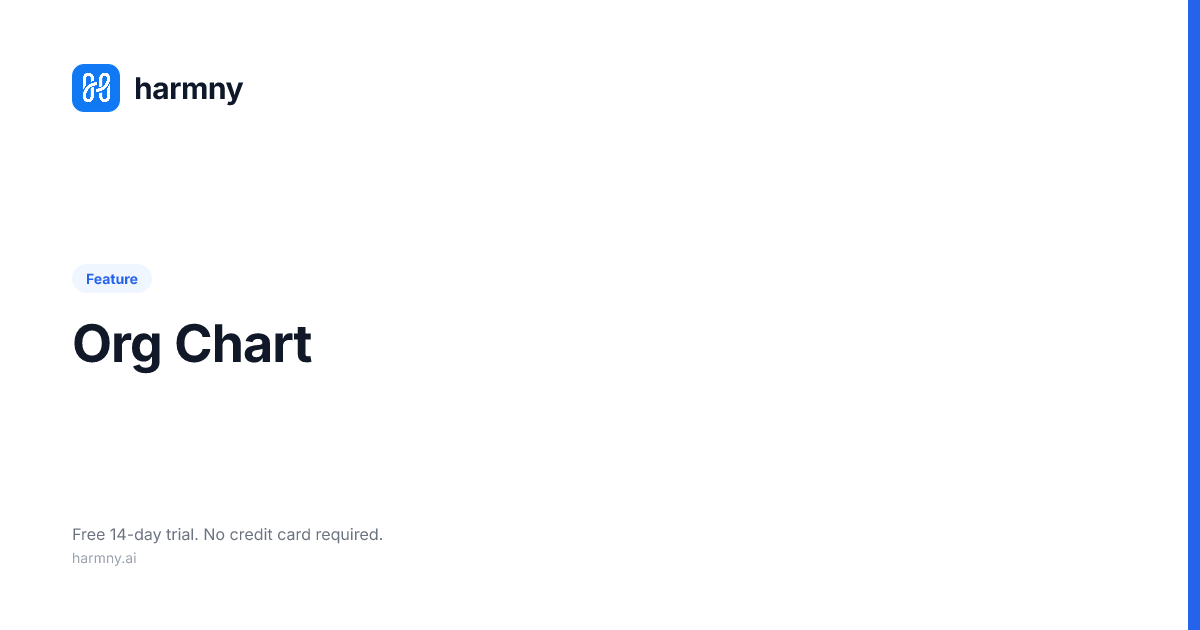 Interactive Org Chart Software — Auto-Updated Team Structure | Harmny